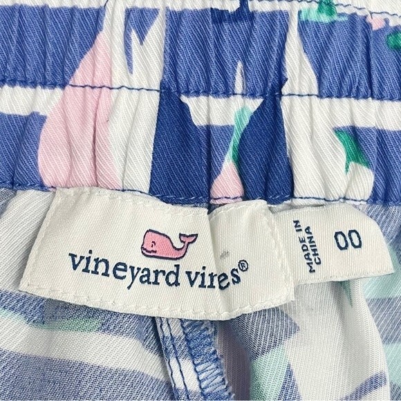 Vineyard Vines Tencel Foley Short Marlin Blue Harbor Sailing Scene Size 00 | XXS - Picture 7 of 10